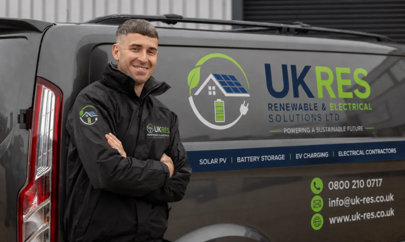 Lee Curtis, Qualified Electrician and MCS Qualified Supervisor at UK Renewable & Electrical Solutions Ltd